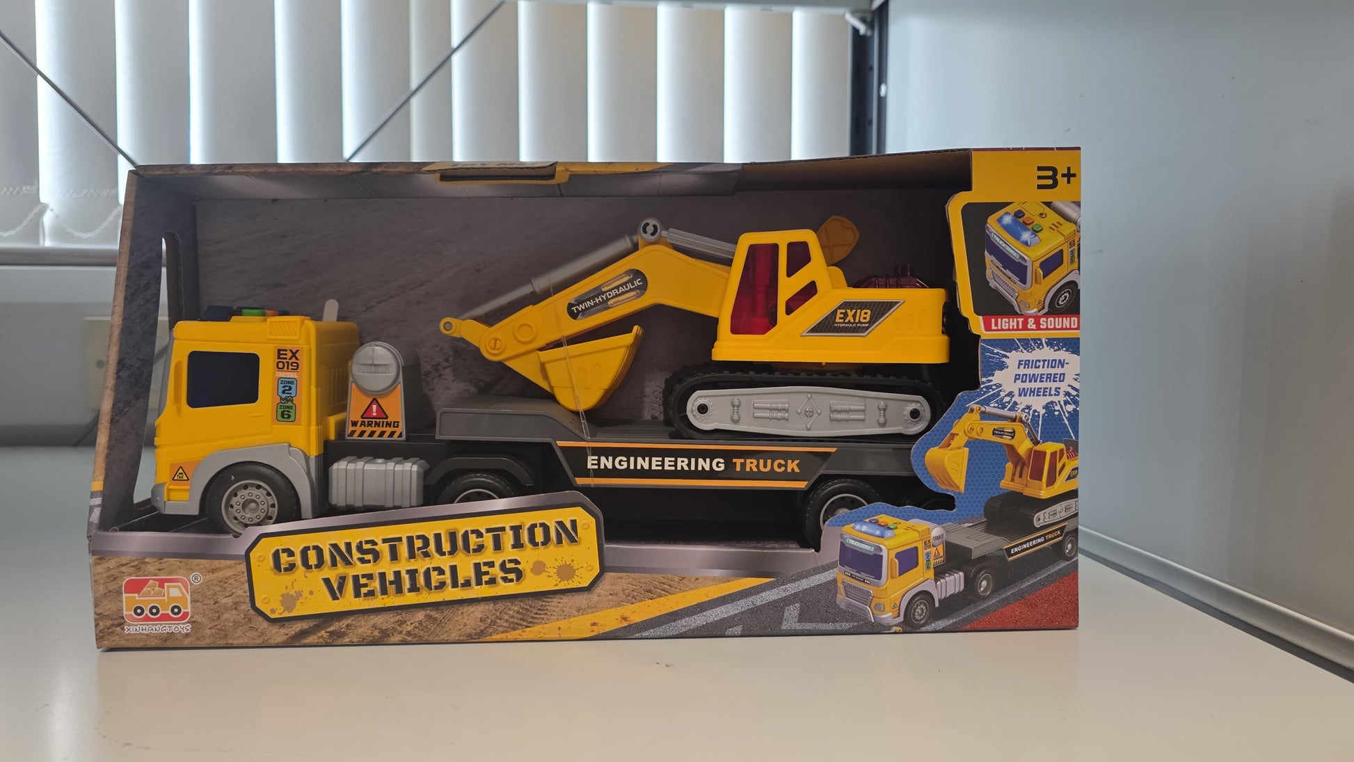 Truck and Excavator Construction Toy - kidscars.ie - [Kids Electric Cars]