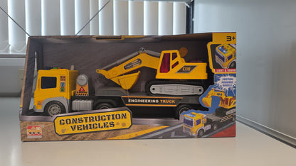 Truck and Excavator Construction Toy - kidscars.ie - [Kids Electric Cars]