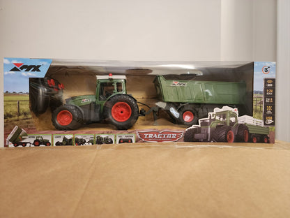Green Farm Tractor with Remote Control - kidscars.ie - [Kids Electric Cars]