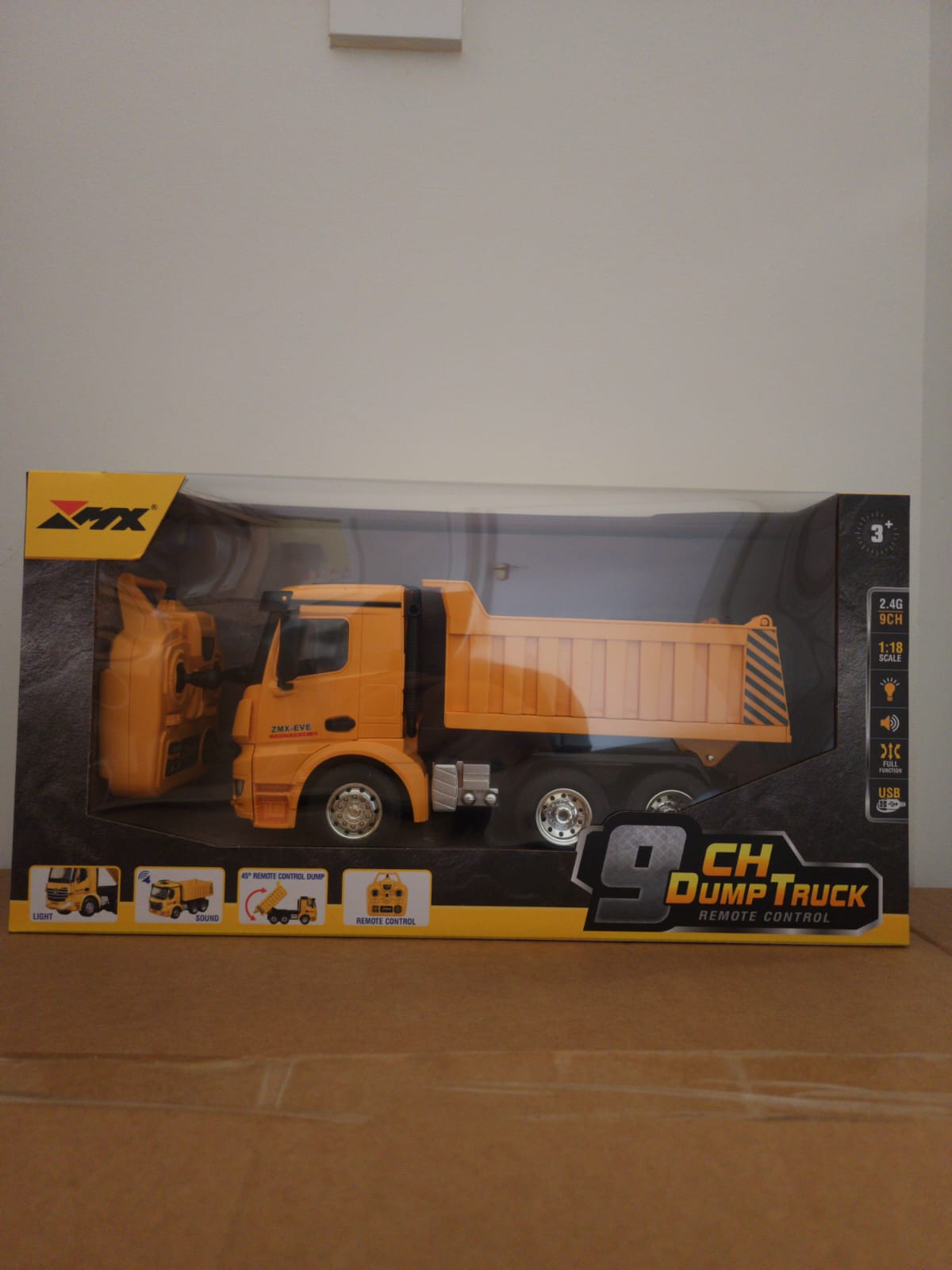 ZMX Engineering Dump Truck Toy with Remote Control - kidscars.ie - [Kids Electric Cars]