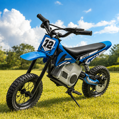 Pre-Order: 36V Electric Mini Dirt Bike | Blue - Age 6+