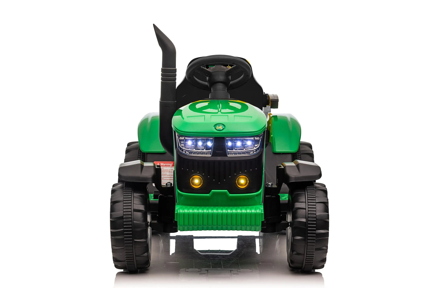 Kids Ride On Electric Tractor and Trailer in Green | 12V - kidscars.ie - [Kids Electric Cars]