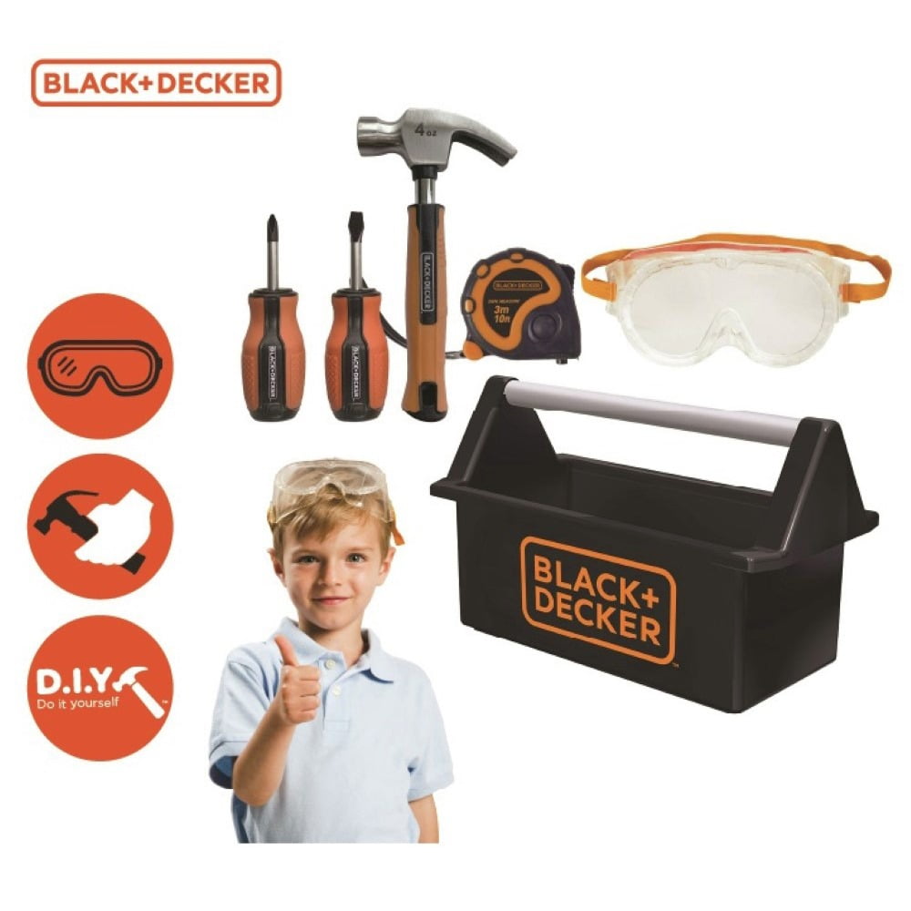 Black and Decker First Tool Box for Kids | U029-T05-BD - kidscars.ie - [Kids Electric Cars]