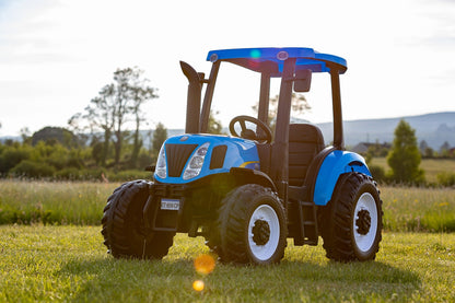 New Holland 24V Electric Tractor – Ride-On with MP3, Parental Control & Fun Features - kidscars.ie