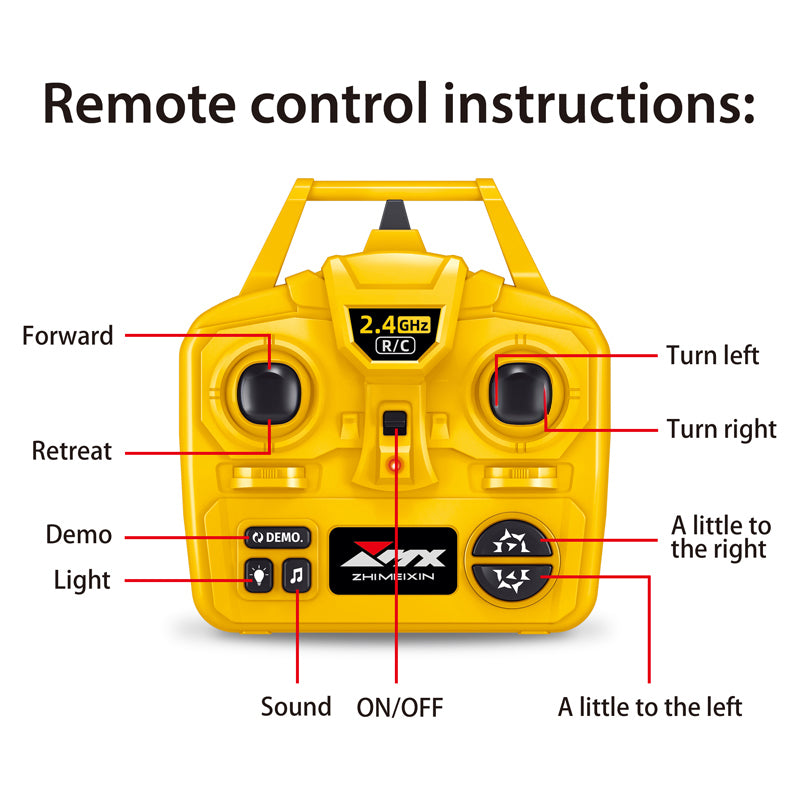 ZMX Engineering Dump Truck Toy with Remote Control - kidscars.ie - [Kids Electric Cars]