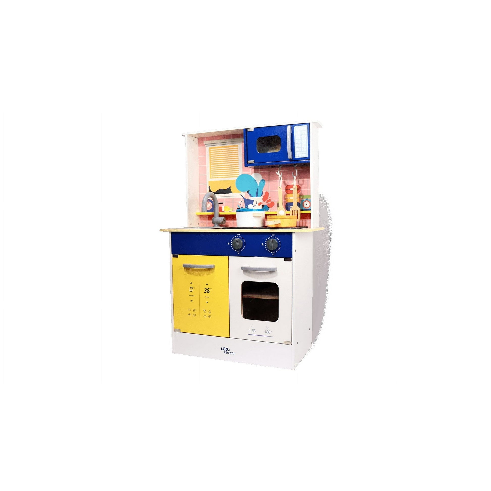Wooden Light & Sound Kitchen Set Pretend Play Cooking 3+ - kidscars.ie - [Kids Electric Cars]