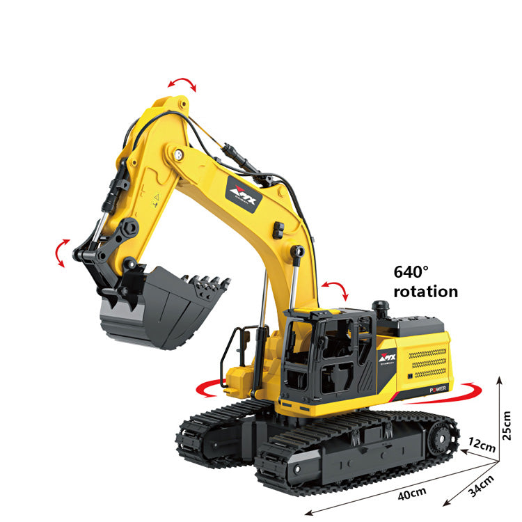 ZMX Engineering Excavator Toy with Remote Control - kidscars.ie - [Kids Electric Cars]