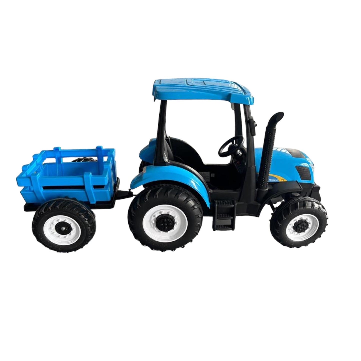 Exclusive 24V Electric Blue Tractor and Trailer Included - kidscars.ie