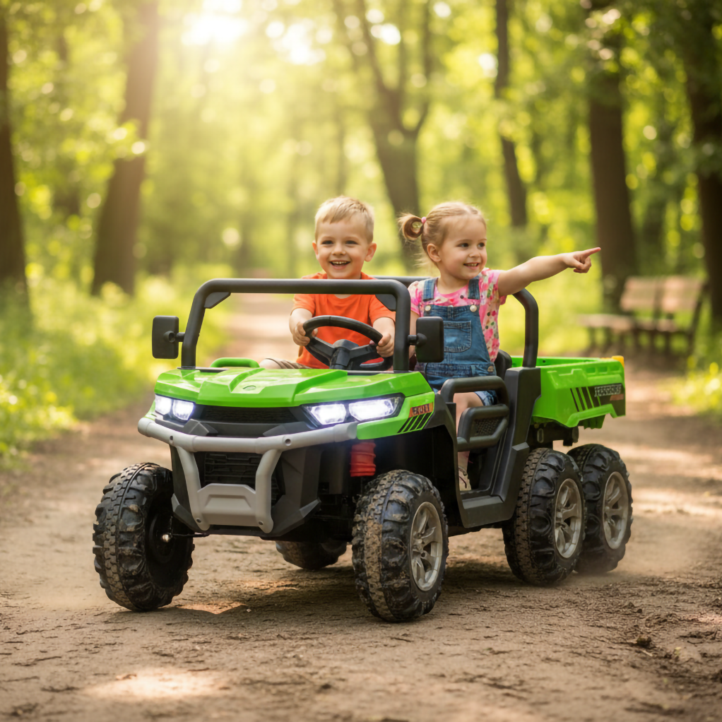 Kids Cars Two Seater 6-Wheel Ride On Electric Gator | 24V - kidscars.ie - [Kids Electric Cars]