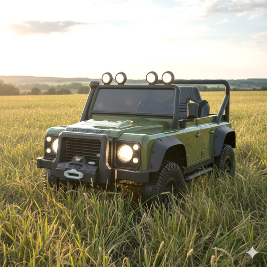 Landrover Defender Official 12V Ride On for Kids | Green