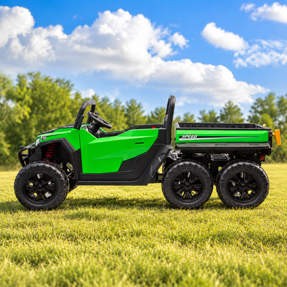 Pre-order: 24V Two Seat Gator Ride On Electric Vehicle in Green (2026)