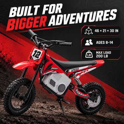 Pre-Order: 36V Electric Mini Dirt Bike | Red - Age 6+