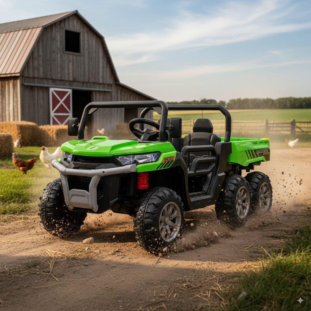 Pre-Order: Kids Cars Two Seater 6-Wheel Ride On Electric Gator - kidscars.ie - [Kids Electric Cars]