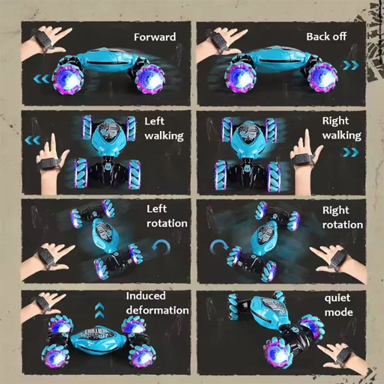 Remote Control Gesture Sensing RC Stunt Car (Ages 6+) - kidscars.ie - [Kids Electric Cars]