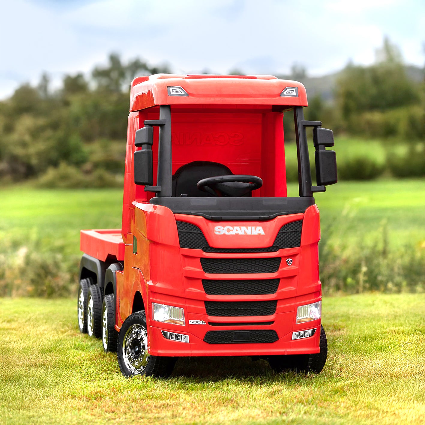 Scania Red Ride On Truck & Trailer for Kids | 24V - kidscars.ie - [Kids Electric Cars]