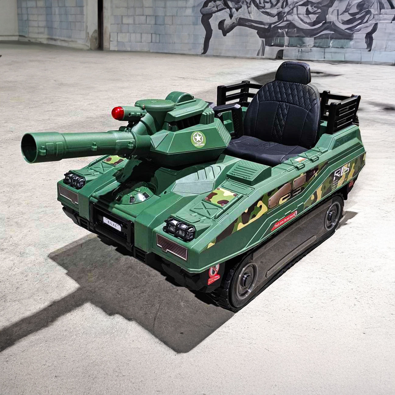 24V Kids Electric Army Tank Ride-on with Ball Shooter & Remote Control - kidscars.ie - [Kids Electric Cars]