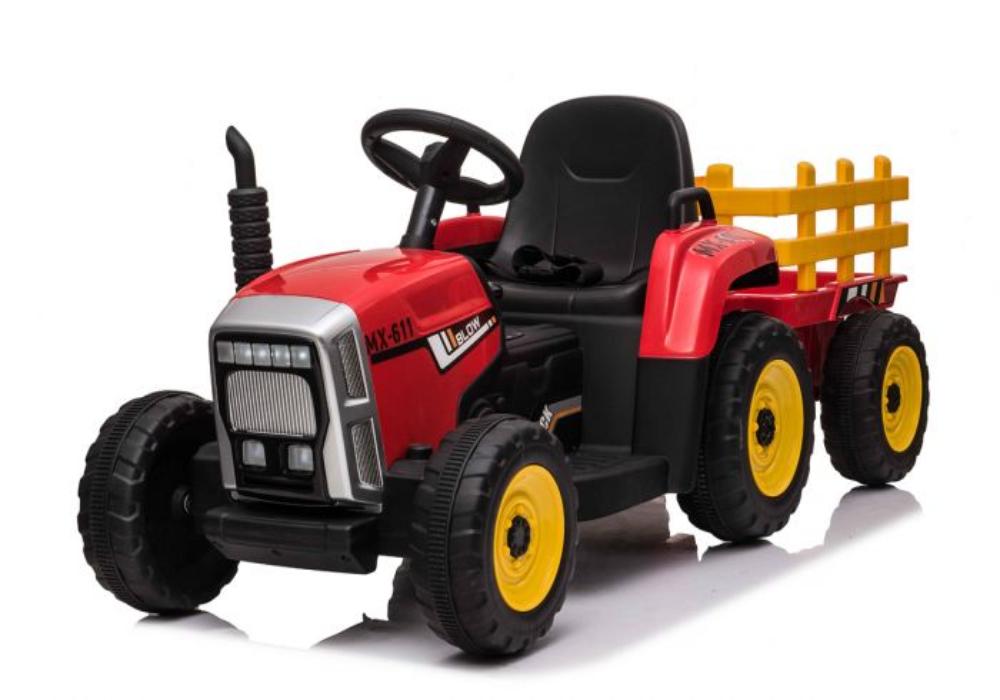 red tractor for kids ride on